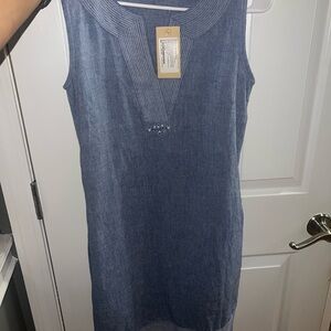 Sleeveless blue dress small